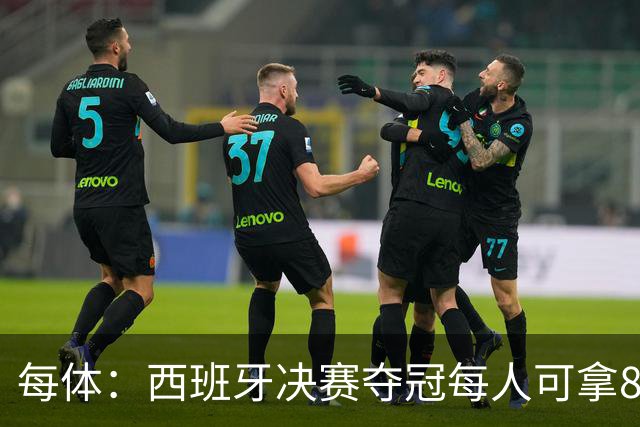 每体：西班牙决赛夺冠每人可拿86.5万欧，输了仍有50万欧
