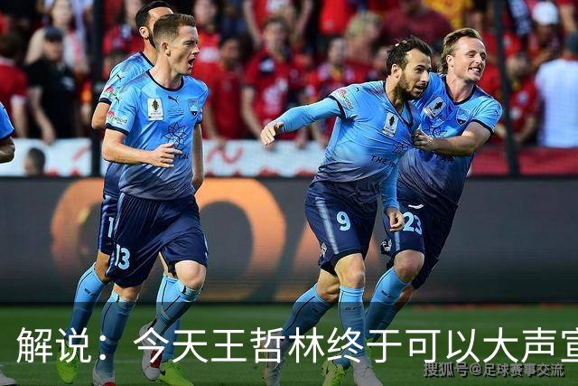 解说：今天王哲林终于可以大声宣布自己是一名冠军中锋